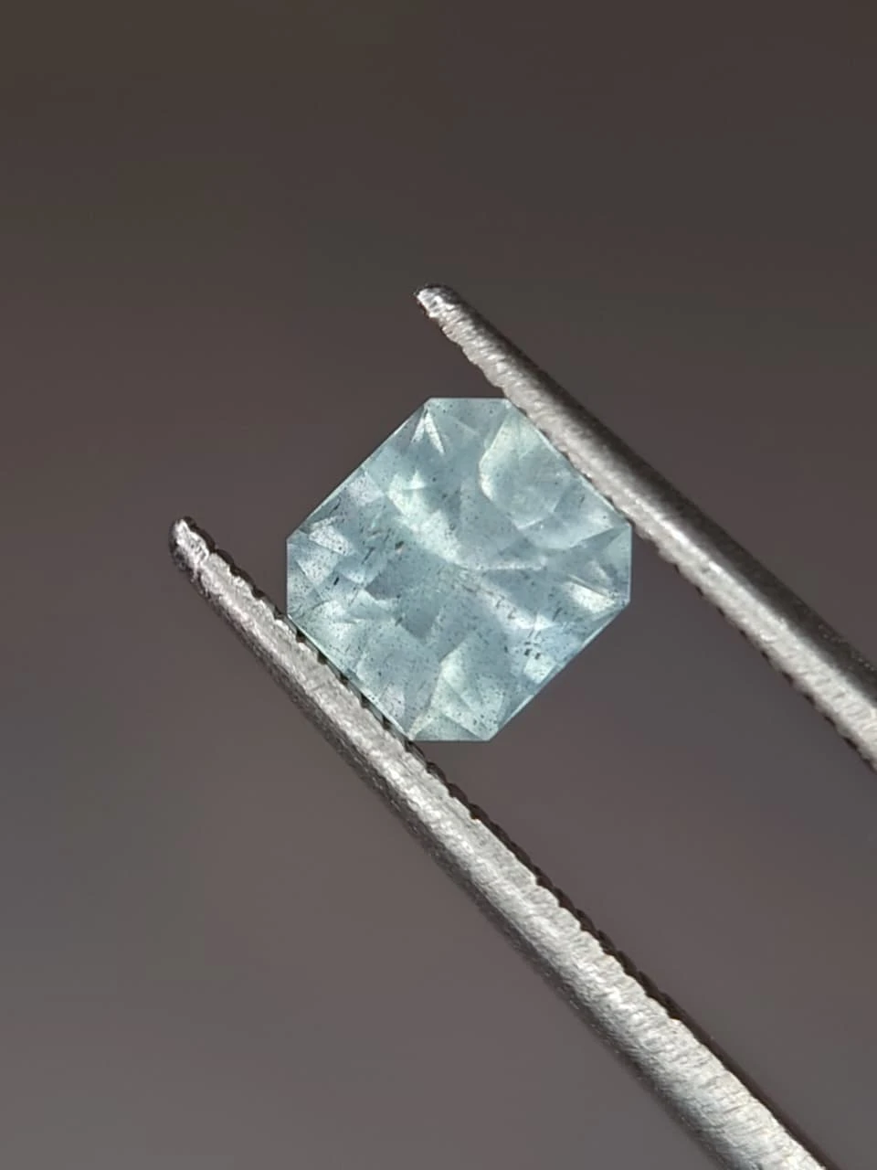 0.9ct Natural Radiant Faceted Aquamarine from Nigeria — view 4